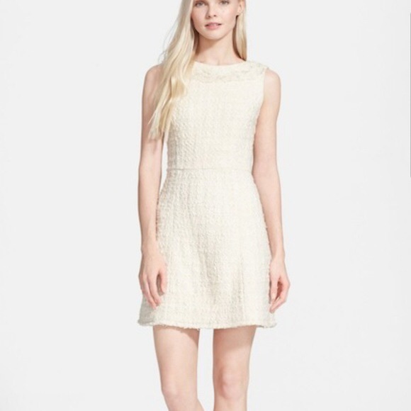 Alice + Olivia Haven Embellished ivory Tweed Dress - Picture 2 of 8